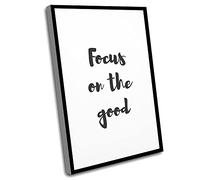 Sayings For Wall Decor Bedroom,Little Girls Room Decor,Human Resources Office Decor,Focus On The Good,New Home Decor,Typography Wall Art,Modern Art,Positive Quote,Inspirational,12x16 In UnFramed Wall