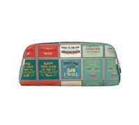 Sayings Printed Simple Portable Stationery Bag, Light and Spacious School Office Stationery Storage Box