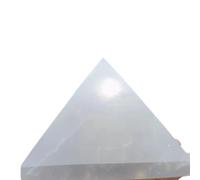 SAYOBO 1pc 200-300g Selenite Quartz Crystal Pyramid Home and Office Decoration