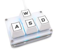 SayoDevice Mini 4-Key WASD Keypad Arrow Key Keycaps Mechanical Keyboard | One-Handed Gaming Keypad Programmable Macros USB-C Customized Hot-swappable Keyboard for Working or FPS Gaming