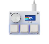 SAYODEVICE O3C Rapid Trigger Hall Effect Keyboard Suitable for OSU and Geometry Dash Rhythm Game Macro Keypad with Magnetic Linear Switches (White, Gateron KS-20 White Switch)