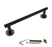 SAYONEYES 12 Inch Matte Black Towel Bar for Bathroom Wall - Premium Grade SUS304 Stainless Steel Towel Rack Wall Mounted - Single Layer Towel Holder for Bathroom, Kitchen, Bedroom