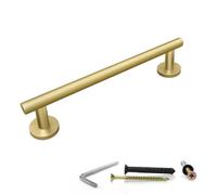 SAYONEYES Brushed Gold Towel Bar 12 Inch - Heavy Duty Stainless Steel SUS304 Towel Holder Rack for Bathroom, Kitchen, Bedroom Wall Mounted - Single Layer Shower Towel Hanger Rod