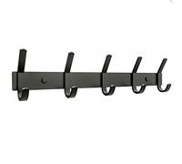 SAYONEYES Coat Rack Wall Mount with 5 Double Hooks for Hanging - 15 Inch Heavy Duty SUS304 Stainless Steel Matte Finish Waterproof - Wall Hook Rack for Bathroom Entryway