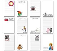 Saypacck 12 Pcs Non-Sticky Funny Notepads 5x3 Inches Sarcastic Office Supplies Fun Notepads Desk Accessories Memo for Work Coworker Gifts Employee Appreciation Gifts(Funny,White)