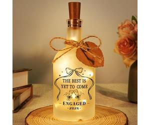 Sayregifty Engagement Gifts for Couples - LED Bottle Decorative Light, Engagement Presents for Women Friends Newly Engaged, Wedding Gift, The Best is Yet to Come