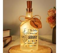 Sayregifty Granny Gifts for Gran Birthday, Bottle Night Light for Granny