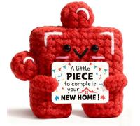 Sayregifty House Warming Gifts New Home, Unique Crochet Puzzle Piece Decor, Cute First New Home Gifts for Couple, Apartment Housewarming Presents, Moving Away Keepsake Gift for Men Women