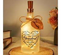 Sayregifty Nanny Gifts, Grandma Gifts, Grandma Birthday Gifts - Unique LED Bottle Decorative Night Lights for Grandma Nanny, Mother's Day & Christmas Presents for Grandma Granny Gran Nan Nanna