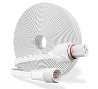 SAYSOLAK 10Ft Permanent Outdoor Lights Extension Cable for Govee, IP68 Waterproof Extension Cord Compatible with Govee and Other Permanent Outdoor Lighting, 3 Pin Power Cable for Eaves Lights