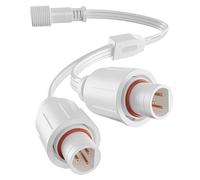 SAYSOLAK Extension Cord Compatible with Eufy Outdoor Lights (Y-Splitter (1 Female to 2 Male))
