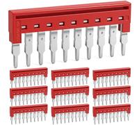 Saysurey 10 Pcs DSS2.5N-10P DIN Rail Terminal Block Press Fit Jumper DK2.5N DK2.5N-BL, 2/5/10 Pole Options