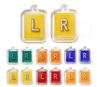 Saysurey 12 Pcs X-Ray Markers with Lead L & R Letters X-ray Markers in Radiology Small Rectangle Generic Marker for Radiology Nurses Doctors Orthopedic Student Teachers Gifts