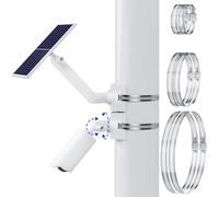 Saysurey 2 in 1 Security Camera and Solar Panel Pole Mount for Ring No Drill Outdoor Adjustable Angle for Ring Solar Panel and Cams