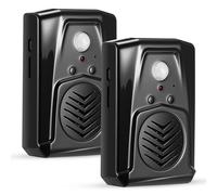 Saysurey 2 Pcs Motion Activated Voice Sensor PIR Infrared Speaker for Haunted House, USB MP3 Downloadable Scream Box with Halloween and Christmas Music, Horror Sound Effects Player