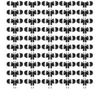 Saysurey 50 Pack Earbud Bulk Headphone for Classroom Earphone Earbud with Wire Individually Bagged Wired in Ear Buds(Black)