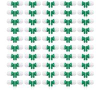 Saysurey 50 Pack Earbud Bulk Headphone for Classroom Earphone Earbud with Wire Individually Bagged Wired in Ear Buds(Green)