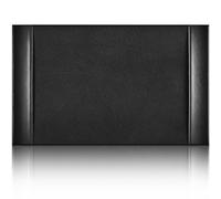 Saysurey Leather Desk Pad Protector 30" x 18" Leather Desk Blotter with Side Rails Desk Mat for Office Home Workplace Desktop Writing Board Christmas Gifts for Dad Husband(Black)