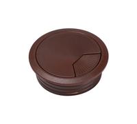 SAYTAK Desk Grommet,Cable Grommet 10PCS 60/80mm Desk Table Plastic Cable Hole Cover PC Computer Desk Round Wire Tidy Grommet Cable Organizer(Dark brown,80mm)