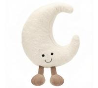 Sayudar Moon Pillow - Cute Cuddle Cushion Squishy Pillow Soft Moon Plush Doll Cuddle Cushion, Decorative Throw Pillows for Office, Bed, Car Seat, Home Decor, Stress Relief (30 cm)
