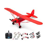 SAYZON J3-CUB RC Plane 3D/6G 5CH Remote Control Airplane for Adults 1406 Brushless Motor Outdoor Fixed Wing Stunt RC Aircraft with Replaceable Parts