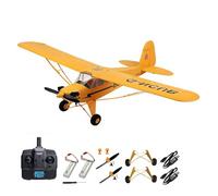SAYZON J3-CUB RC Plane 5CH Remote Control Airplane for Adults 1406 Brushless Motor Outdoor 3D/6G Fixed Wing Stunt RC Aircraft with Replaceable Parts