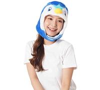 SAZAC Kigurumi Hat -Pokemon - Piplup - Cozy Costume Beanie Cap - Adult Size Blue, Blue, One Size-L