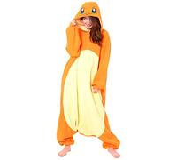 SAZAC Kigurumi - Pokemon - Charmander - Onesie Jumpsuit Halloween Costume, Red, XL