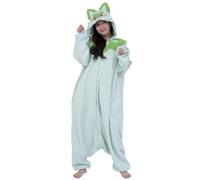 SAZAC Kigurumi - Pokemon - Sprigatito - Onesie Jumpsuit Halloween Costume (One Size)