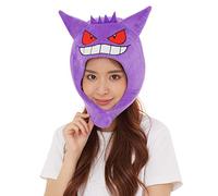SAZAC Pokemon Gengar Kigurumi Hat - Halloween Costume, Cosplay - Beanie with Ear Flaps