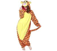 SAZAC Tigger Onesie Kigurumi One-Piece Costume Jumpsuit | Winnie the Pooh Kigurumi | Halloween & Carnival | for Kids and Adults | One Size Fits All (155 - 180+ cm)