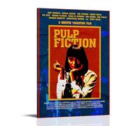 SAZOFJ Pulp FictionPoster for Bedroom Aesthetic Canvas Wall Art Living Room Painting Picture Print Modern Family Decor Artist Bathroom LandscapeFrame-style24x36inch(60x90cm)