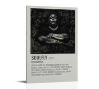 SAZOFJ Rod Wave SoulFlyPoster for Bedroom Aesthetic Canvas Wall Art Living Room Painting Picture Print Modern Family Decor Artist Bathroom LandscapeFrame-style24x36inch(60x90cm)