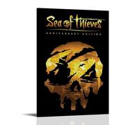 SAZOFJ Sea of ThievesPoster for Bedroom Aesthetic Canvas Wall Art Living Room Painting Picture Print Modern Family Decor Artist Bathroom LandscapeFrame-style24x36inch(60x90cm)