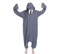 sazpajacos Unisex Pyjamas Walrus Funny Cartoon Walrus Costume Carnival Christmas, grey, S