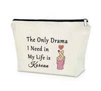 Sazuwu Drama Gift for Women Makeup Bag, The Only Drama I Need In My Life Is Korean, Casual, Graphic, K-drama Inspired