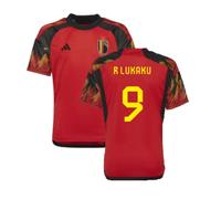 (SB) 2022-2023 Belgium Home Shirt (Kids) (R Lukaku 9)