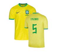 (SB) 2022-2023 Brazil Little Boys Home Shirt (Casemiro 5)
