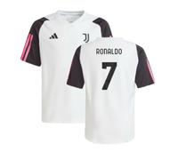(SB) 2023-2024 Juventus Training Shirt (White) - Kids (RONALDO 7)