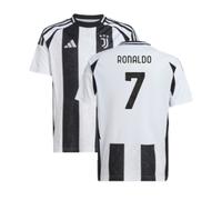 Adidas 2024-2025 Juventus Home Shirt (Kids) (Ronaldo 7) Black 7-8 Years - 26-28 inch - 71cm