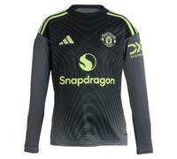 (SB) 2025-2026 Man Utd Home Goalkeeper Shirt (Grey) - Kids