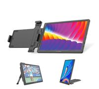 sb components 14 Inch Folding Portable Dual Monitor|1920 * 1080P|Laptop Screen Extender|Plug and Play|No Driver Required Compatible with Windows/Mac, Black(UK Plug Only)