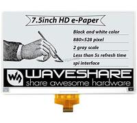 sb components 7.5 inch HD e-Paper E-Ink Raw Display HAT, SPI Interface 880×528 Pixels Black/White 3.3V/5V Paper-Like Screen E-paper Display for Raspberry Pi, Jetson Nano