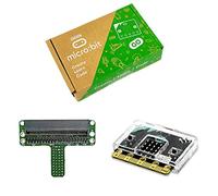 SB Components BBC Micro:bit v2 Go Pocket-sized Codeable Computer Kit with Micro:bit v2, Breadboard Adapter and Clear Case