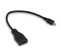sb components Micro HDMI to HDMI-A Cable, 160mm Micro HDMI Cable with HDR Support, Compatible with Raspberry Pi 4/5, Cameras, Laptops, OTG HDMI Cable