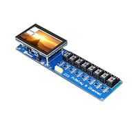 sb components PiRelay 8 Power Relay Extension Board Module for Raspberry Pi with 8 Channel Relay Shield, USB & GPIO Connectivity, Supports Raspberry Pi 4B/3B+/3B/2B/B+/A+