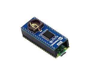 sb components Raspberry Pi Pico RTC HAT with Pico for Real-Time clock expansion module with the powerful IC DS3231, backup battery holder, operating voltage 3.3 V, and Fast (400kHz)