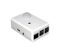 sb components SPI-BOX Case for Raspberry Pi 2/3/3B+ Case with Swith Mounting Points for PIR Module and Raspberry Pi Camera (White)