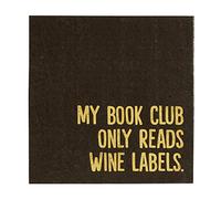 SB Design Studio Sippin' Pretty Cocktail Paper Napkins, 20-Count, 5 x 5-Inches, Book Club