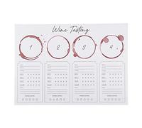 SB Design Studio SIPS Wine Tasting Placemats, 24-Count, Paper